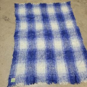 Vintage 100% Mohair Rug or Blanket Made in Scotland for Eaton's